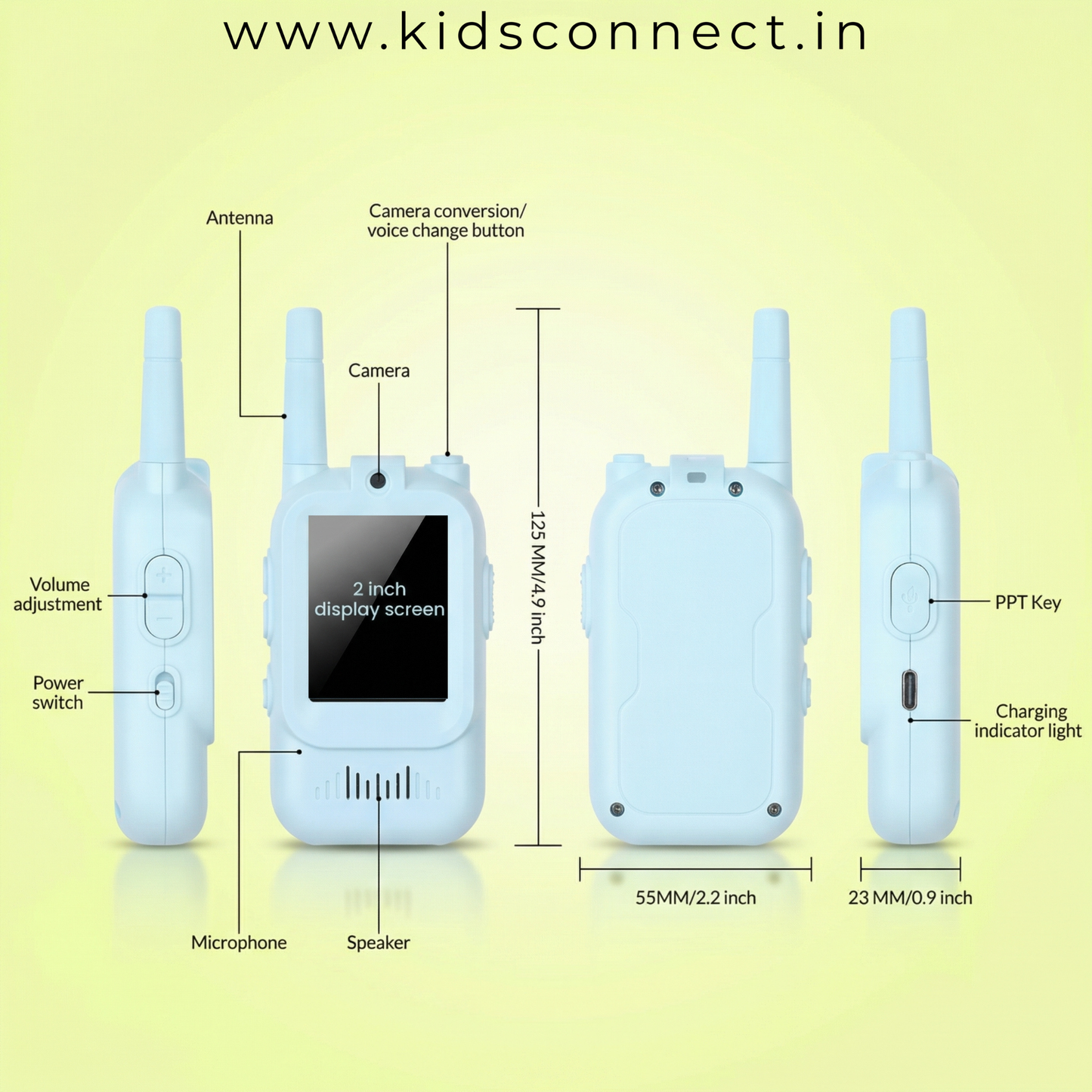 Kids Video Walkie Talkies (2 Pack)