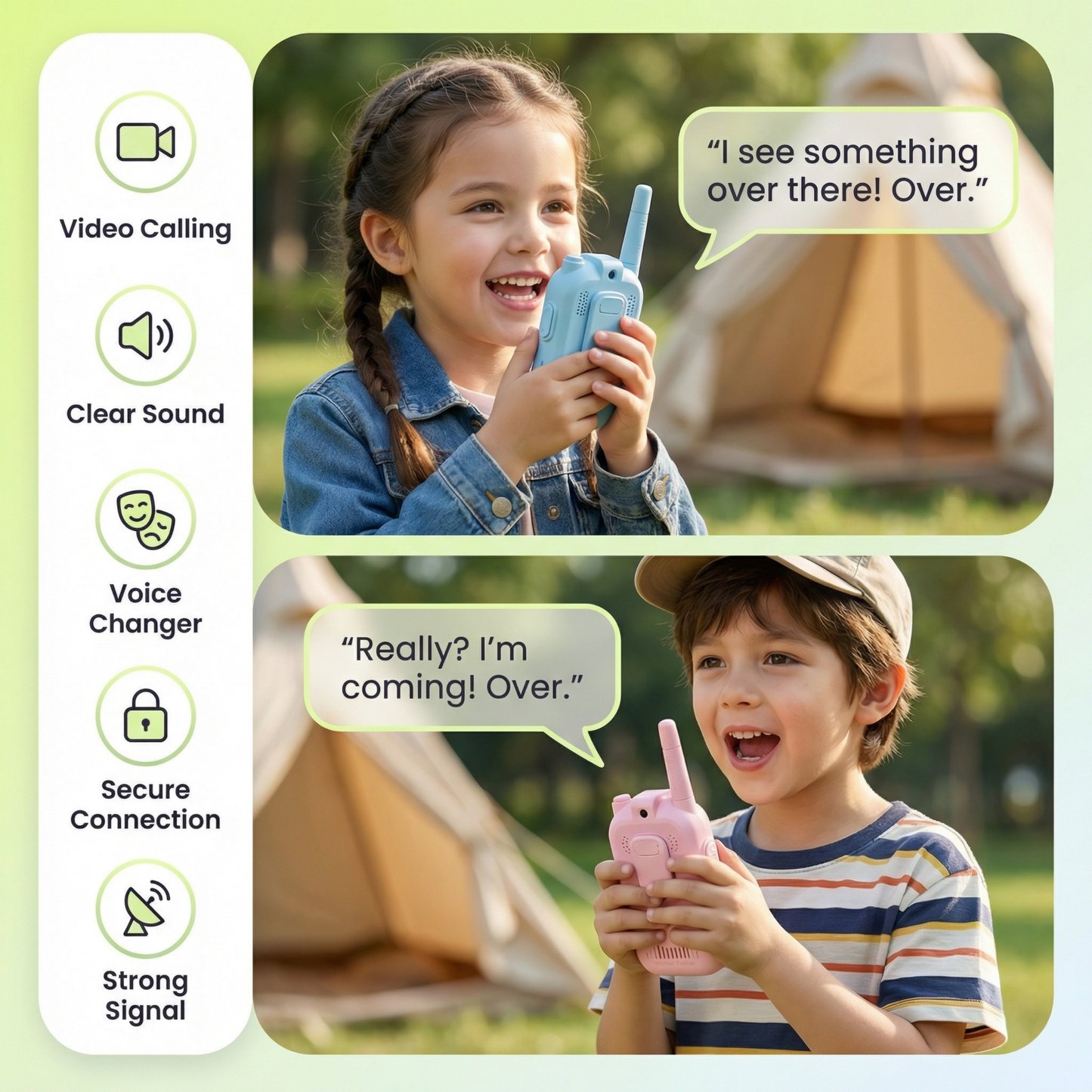 Kids Video Walkie Talkies (2 Pack)